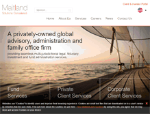 Tablet Screenshot of maitlandgroup.com